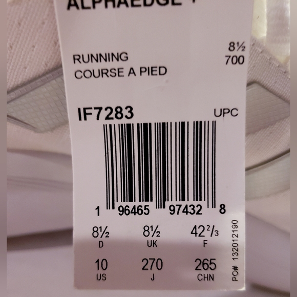 Adidas AlphaEdge+ Womens Shoes Size 10 New - Picture 8 of 8
